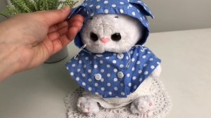 Мягкая игрушка Кошечка Лили Baby в кейпе с капюшоном 20 см, LB-093