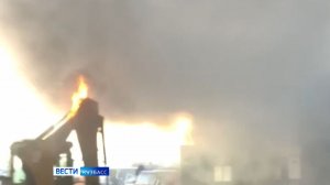 Крупный пожар в Кемерове: горели склады с техникой