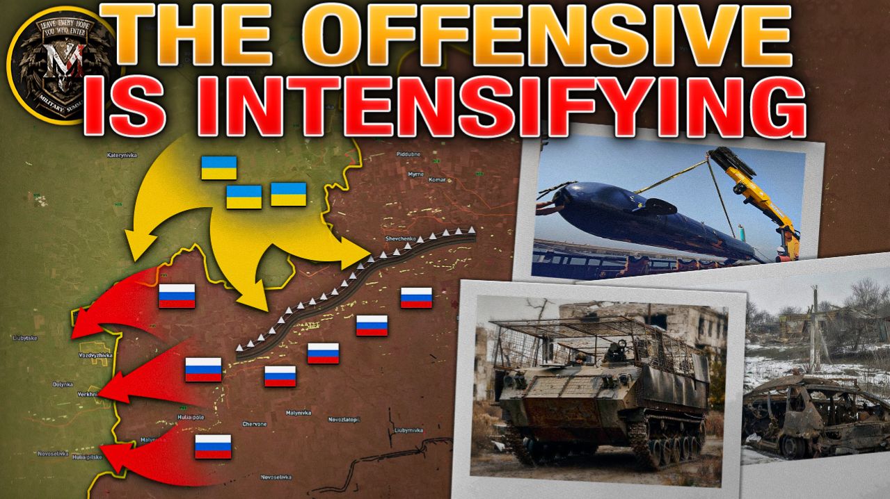 Massive Strikes - Hundreds of Drones From Both Sides💥Zaporizhzhia Battle - Map Updated🗺️2026.02.27 смотреть онлайн