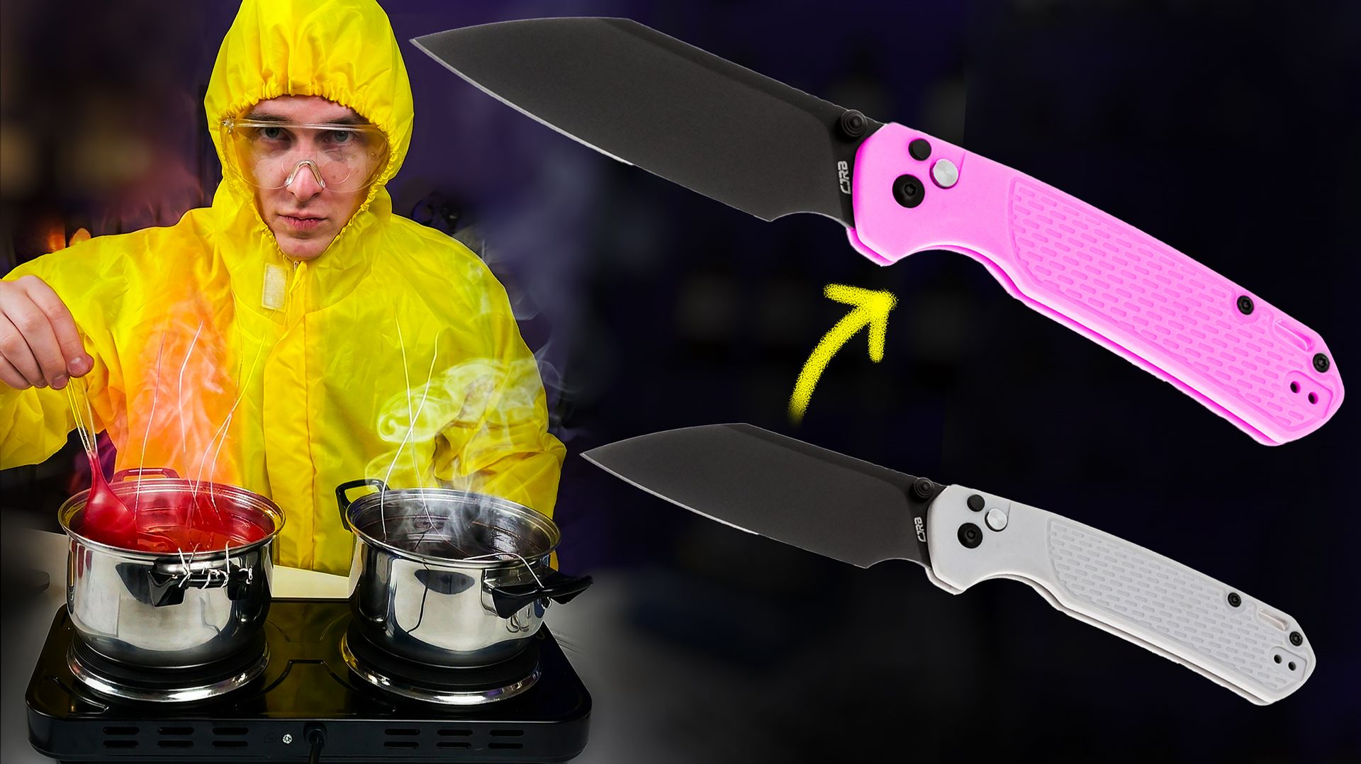 Обнови свой старый нож за копейки! — Красим G10, микарту и FRN смотреть онлайн