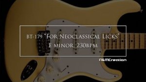80s Neoclassical Metal Backing Track in Em ｜ BT-179