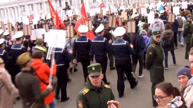9 Мая Бессмертный полк в Санкт   Петербурге 1