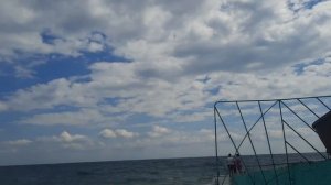 Ялта в шторм - море и небо. Девушкам купаться нельзя. Даже, если сильно хочется