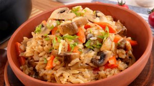 Постный ПЛОВ с ГРИБАМИ🍄🟫🧅🥕 Постное меню - рецепты простых и вкусных блюд!