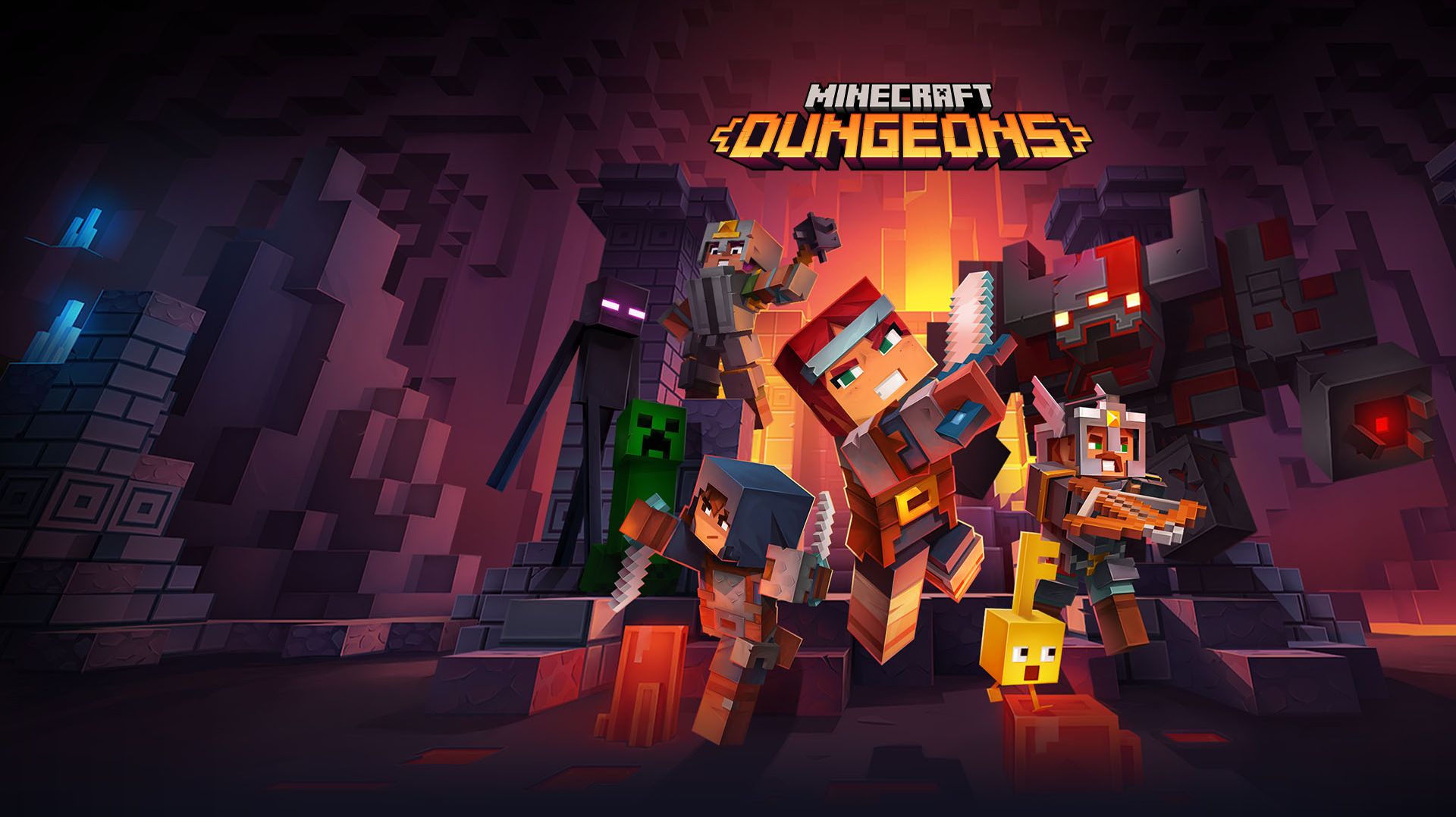 Minecraft: Dungeons. Дошёл до мега босса красного камня ! Просто жесть.