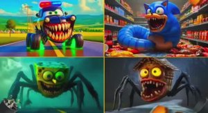 МУЛЬТИКИ: ПОЛИЦЕЙСКИЙ МОНСТР vs МОНСТР СОНИК vs ГУБКА БОБ vs ДОМОВОЙ‑ЧУДИК — ТАНЦЕВАЛЬНЫЙ БАТТЛ!