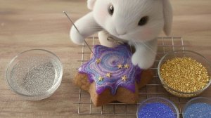 Галактический торт для глубокого сна 🌌 Тихая выпечка, чтобы помочь вам заснуть 🐰