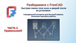 FreeCAD. BIM. Быстрая смена типа окон и дверей после их установки. Часть 2. Правильная!