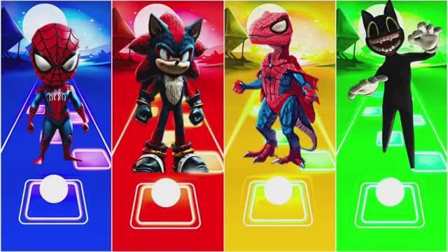 МУЛЬТИКИ: ПАУЧОК‑СПАЙДИ 🕷️ vs БЫСТРЫЙ СОНИК 🦔 vs ДИНО‑ПАУК 🦖 и МУЛЬТЯШНЫЙ КОТ! 🐱💥 КТО ПОБЕДИТ? смотреть онлайн