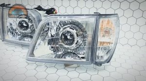 Toyota Land Cruiser Prado 90 светодиодные фары от ledstudio