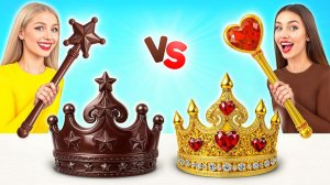 Челлендж. Шоколадная Еда vs Настоящая еда | Удивительный Челлендж с Едой от Multi DO Challenge