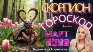 ♏Скорпион - гороскоп на Март 2026 года. От Юлии Капур