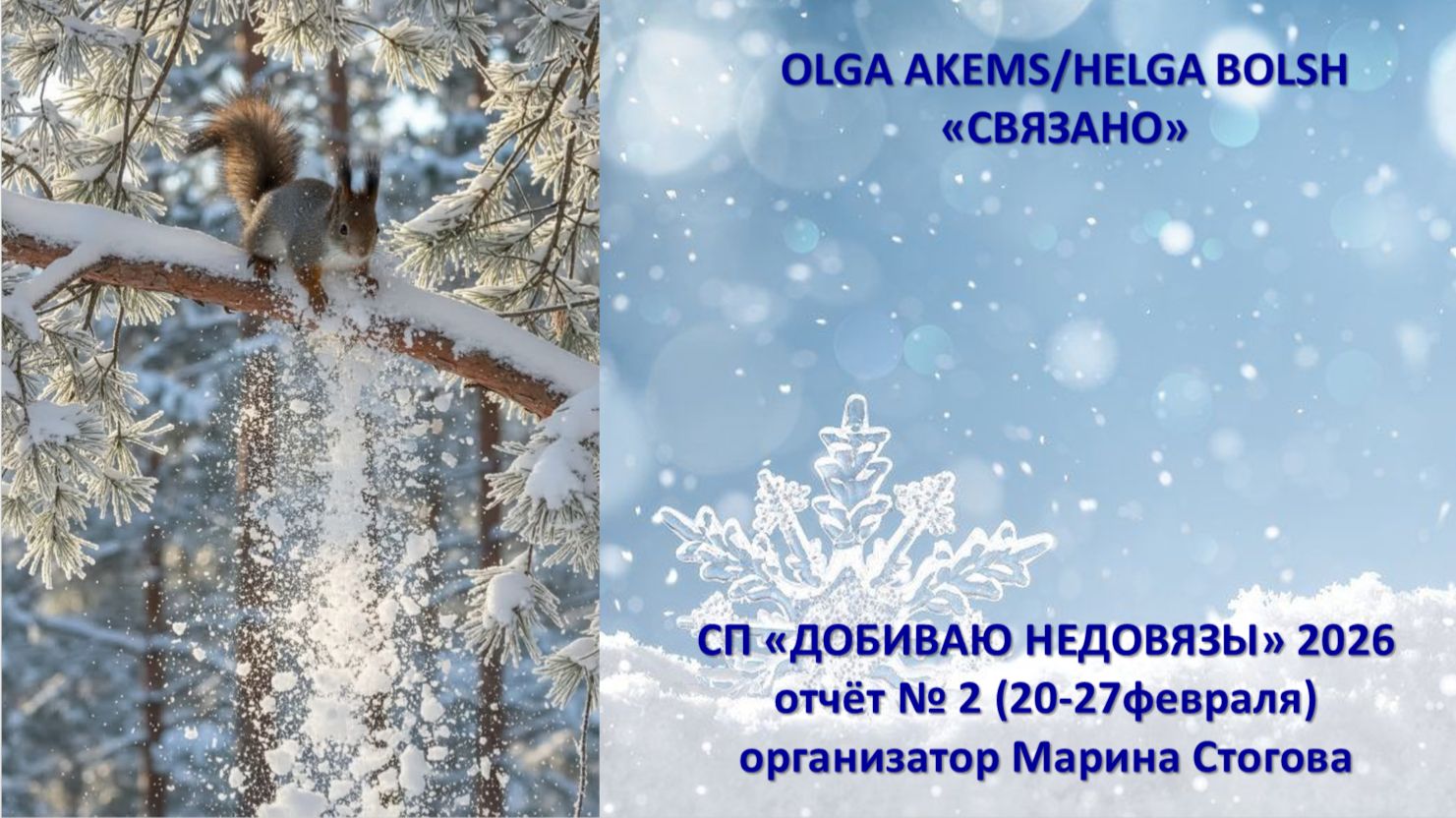 СП "Добиваю недовязы" отчёт № 2 (20-27 февраля) смотреть онлайн