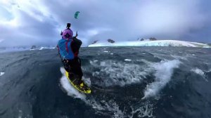 Antarctica, переход на кайте с острова Ронге на Кувервиль, архипелаг Палмера