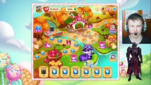 тёмный рыцарь начал проходить 3 голову прошёл 8 ур. в долине сладостей. 9 серия.