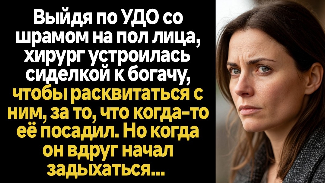 Выйдя по УДО со шрамом на пол лица, хирург устроилась сиделкой к богачу, который её посадил смотреть онлайн