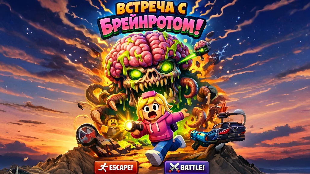 ВСТРЕЧА С ГИГАНТСКИМ БРЕЙНРОТОМ! смотреть онлайн