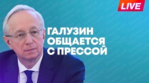 Замглавы МИД России Галузин общается с прессой