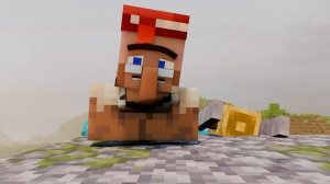 Страж против деревни (Атака стража) (Майнкрафт анимация)