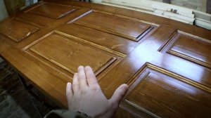 Надежная дверь из массива дерева, клееная