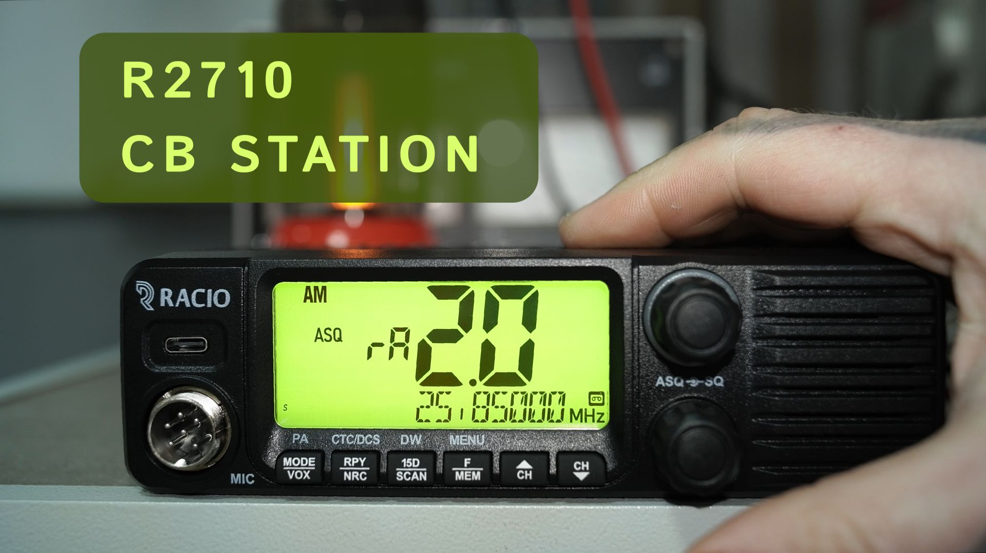 CB радиостанция Racio R2710. Широкий диапазон частот, высокая мощность