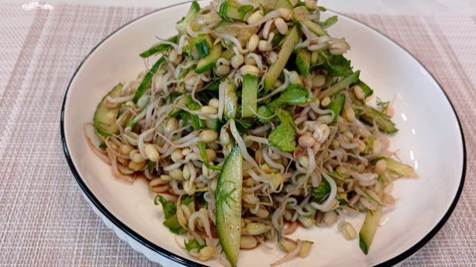 Салат из Ростков Маша .Вкусный Полезный Салат .