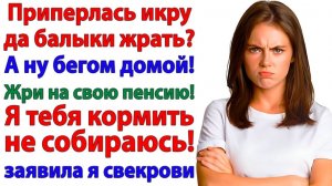 Свекровь решила жрать за мой счёт! Я закрыла лавочку! | Истории Из Жизни | Реальная История