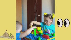 Игры с кинетическим песком .