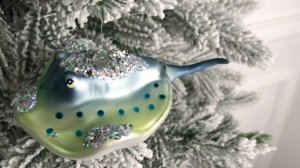 Ёлочная игрушка СКАТ ВЕЛИКОЛЕПНЫЙ, стекло, 14 см, 5010016