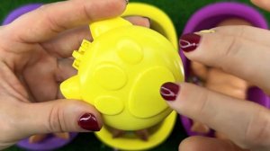 4 Минуты насыщения с тремя конфетами в радужной ванночке с нарезкой M&M's и волшебной сли