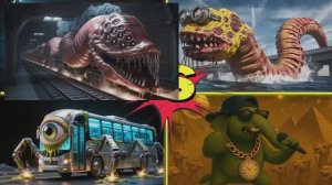 МУЛЬТИКИ: ПОЕЗД‑ПОЖИРАТЕЛЬ 🚂👹 vs ШКОЛЬНЫЙ АВТОБУС 🚌📚 vs МИНЬОН‑ЭКСТРЕМАЛ