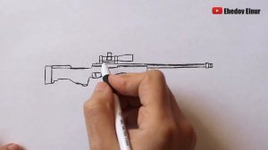 как рисовать AWM