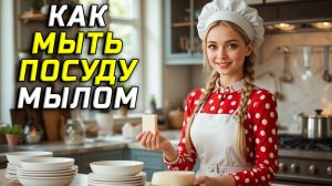 Как мыть посуду мылом