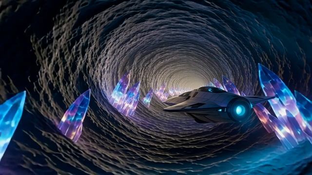 Генерация видео по текстовому описанию. Научно-фантастическая сцена