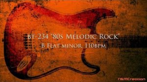 80s Melodic Rock Backing Track in B♭m ｜ BT-234