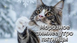 Морозное зимнее утро пятницы! ❄️✨ Пусть день будет лёгким и тёплым!