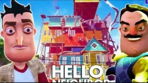 НОВЫЙ ДОМ и НОВЫЕ ТАЙНЫ ПРИВЕТ СОСЕД Мультяшная хоррор игра Hello Neighbor АКТ 3 Начало #компот t]