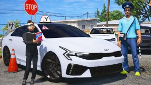 ОТЕЦ И СЫН В GTA 5 - УЧУ СЫНА ВОДИТЬ МАШИНУ! СЫН СДАЕТ ЭКЗАМЕН ПО ВОЖДЕНИЮ НА KIA K5! 🌊ВОТЕР