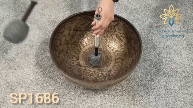 SP1686 Тибетская поющая чаша ручной работы