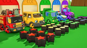 Бинго + песенка про автобус и машинки, звездочки и футбольные мячи — детские песенки для малышей