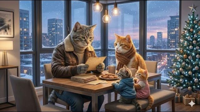 Неотправленные письма: Рождественское путешествие папы-кота домой смотреть онлайн