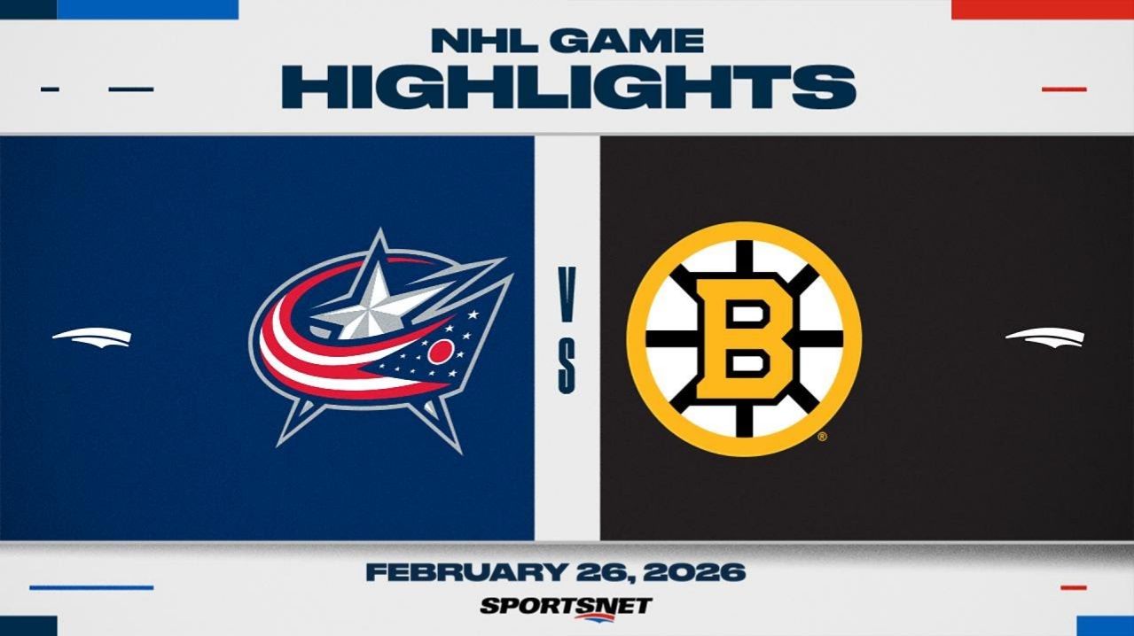 NHL Highlights | Blue Jackets vs. Bruins - February 26, 2026