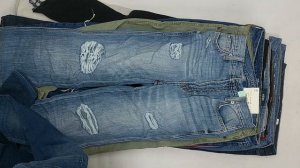 39044 Джинсы женские бренд, 15пак, 6E3, секонд (cream/extra) оптом