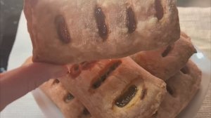 Запечёная скумбрия на обед.Слойки с джемом.Огурец дожил до весны 🫢