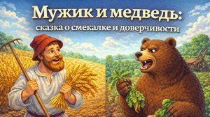 Мужик и медведь: сказка о смекалке и доверчивости