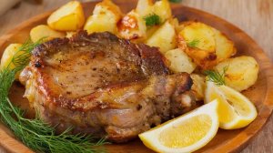 УЖИН/ СВИНИНА ЗАПЕЧЁННАЯ С КАРТОШКОЙ