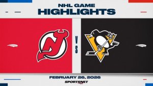 NHL Highlights | Devils vs. Penguins - February 26th, 2026