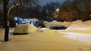 Уборка завала.Паралич снежной дороги