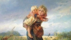 Картина "Дети, бегущие от грозы" Маковский К.Е.
