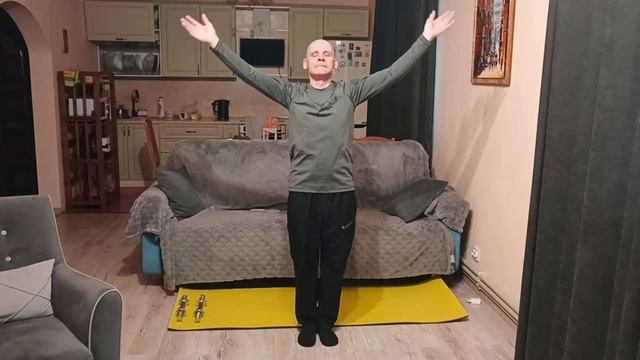 Зарядка для бодрости на весь день.Начни день с этой зарядки.